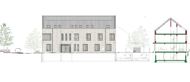 B�ro- und �rztehaus in KA-Palmbach